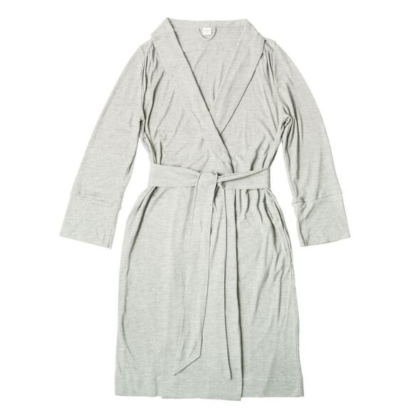 Goumi Mom Robe Size XS/Small Viscose Bamboo Organic Cotton Oversized Storm Gray - Picture 1 of 6